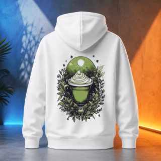 Unisex mikina - Matcha Tea zelený rituál