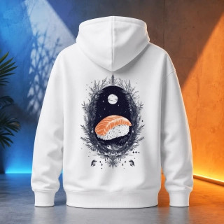 Unisex mikina - Sushi perletový jas
