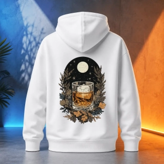 Unisex mikina - Whiskey jantarový odlesk