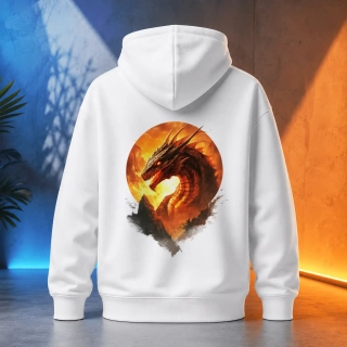 Unisex mikina - Drak horský obrys