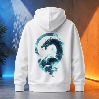 Unisex mikina - Drak oceánský vír