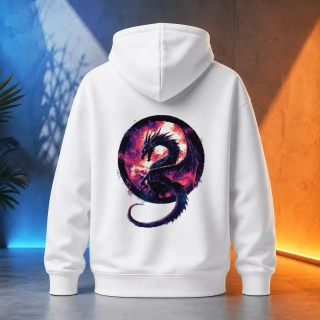 Unisex mikina - Drak pixel imperátor