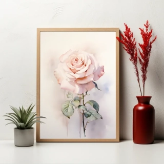 Plakát - Růžová něha