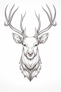 Obraz - Symetrický jelen