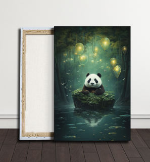 Obraz - Panda v balónovém ráji