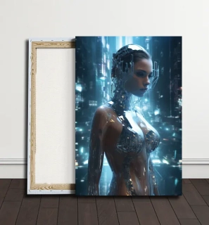 Obraz - Robotka v metropoli