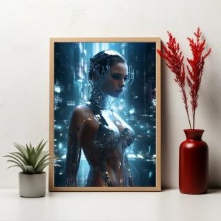 Plakát - Robotka v metropoli