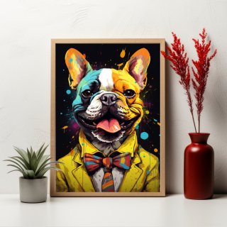 Plakát Sluneční záře buldočka  