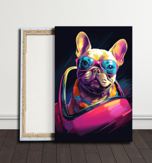 Obraz Umělec mezi buldočky  