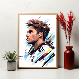 Plakát - Paulo Dybala: Kreativní Elegance