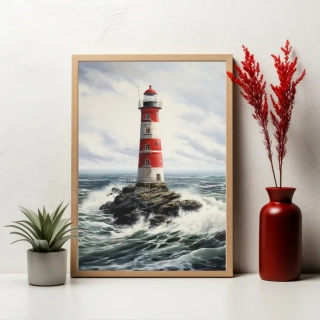 Plakát - Maják nad nekonečným mořem