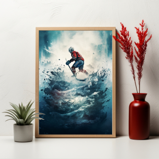 Plakát - Hokejista v akci