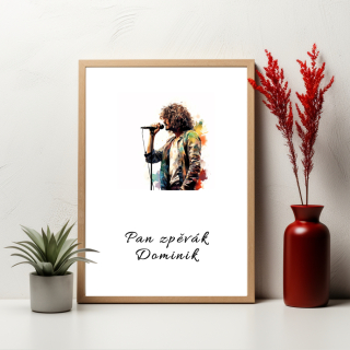 Plakát - Zpěvák