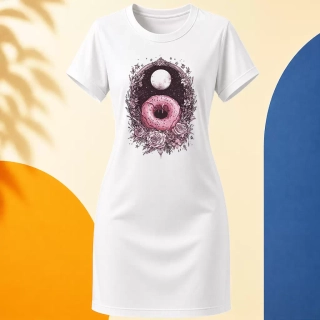 Šaty - Donut růžové ráno