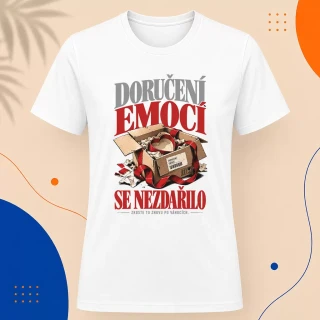 Pánské tričko - Doručení emocí se nezdařilo
