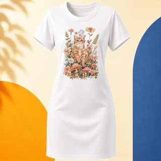 Šaty - Flower Cat