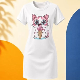 Šaty - Ice Cream Cat