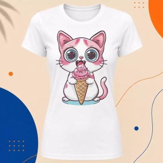 Dámské tričko - Ice Cream Cat