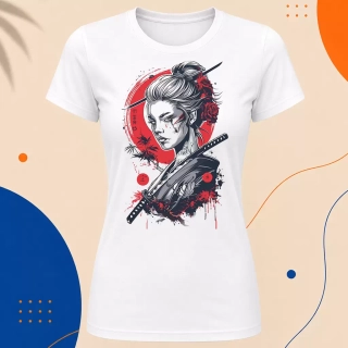 Dámské tričko - Japanese Samurai Girl