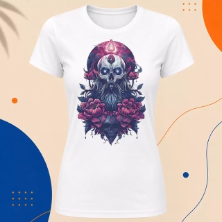 Dámské tričko - Graveyard Skull