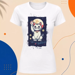 Dámské tričko - Maneki Neko na trůně