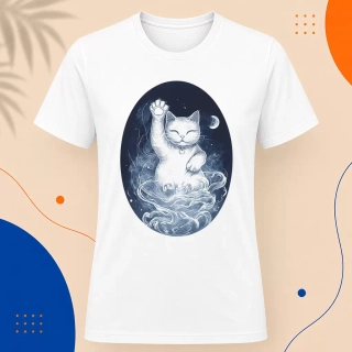 Pánské tričko - Maneki Neko volá štěstí