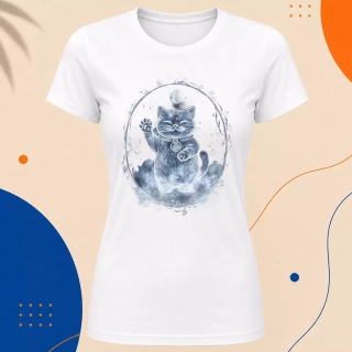 Dámské tričko - Maneki Neko ze štěstí měsíce