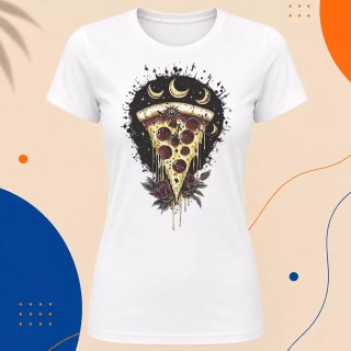 Dámské tričko - Pizza teplo večer