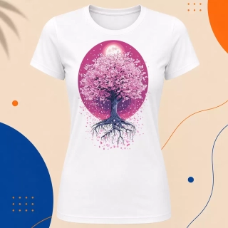 Dámské tričko - Sakura v plném rozkvětu