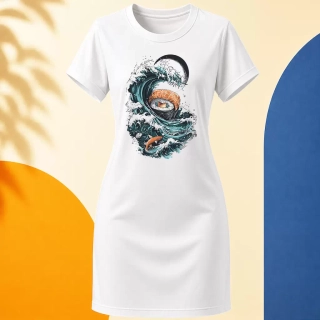Šaty - Sushi mořský vzpomínka