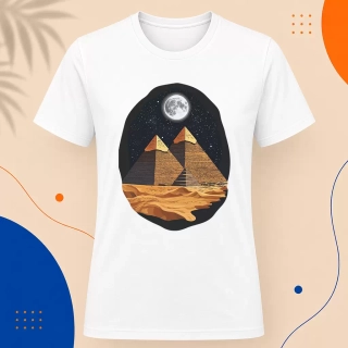 Pánské tričko - Tři pyramidy tyčí se k nebi
