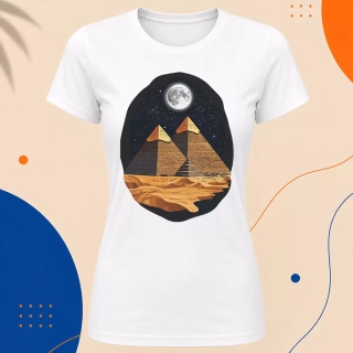 Dámské tričko - Tři pyramidy tyčí se k nebi