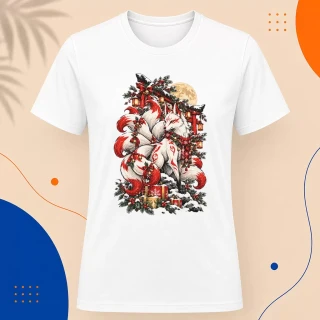 Pánské tričko - Vánoční liška kitsune