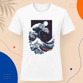 Pánské tričko - Vlna Hokusai boří nebesa