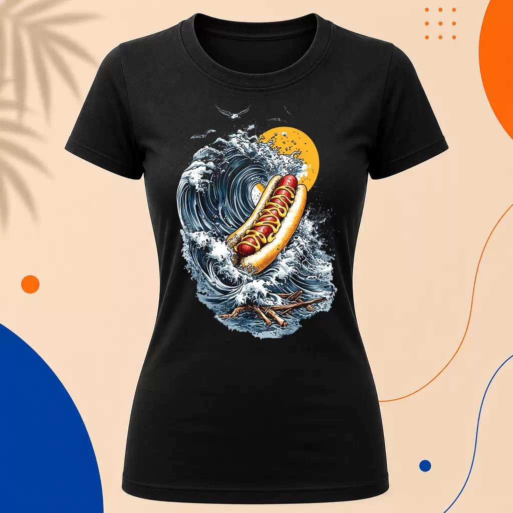 Dámské tričko - Hot Dog mořský vánek