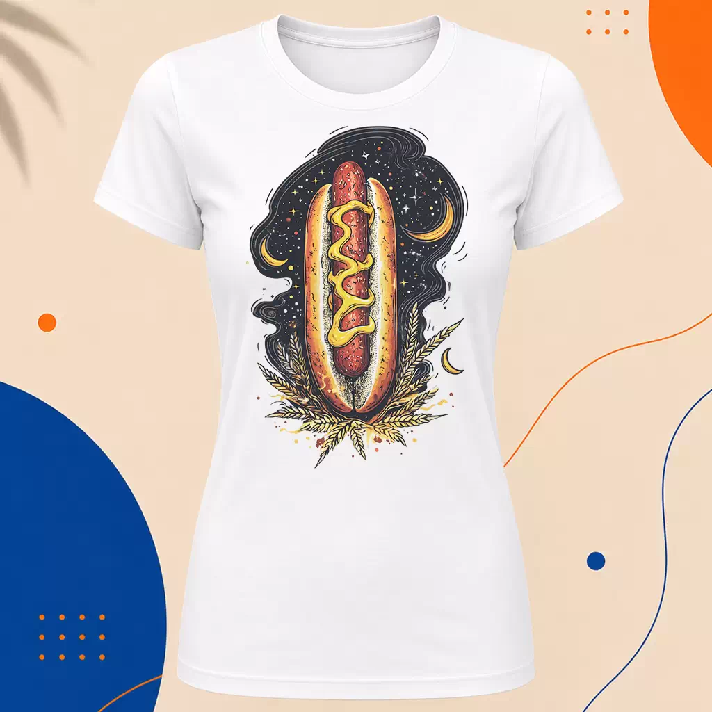 Dámské tričko - Hot Dog noční hlad