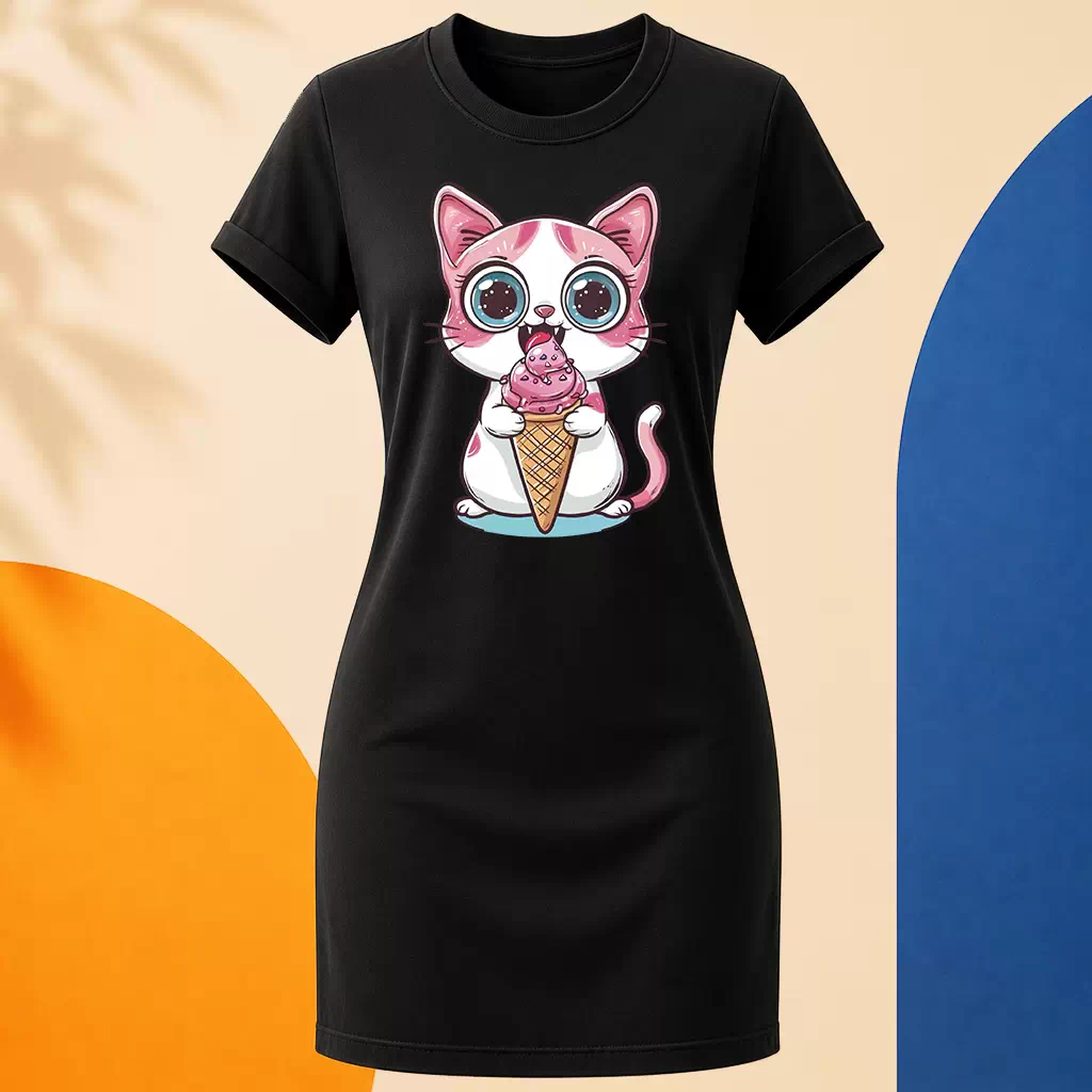 Šaty - Ice Cream Cat
