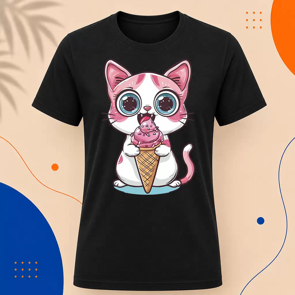 Pánské tričko - Ice Cream Cat
