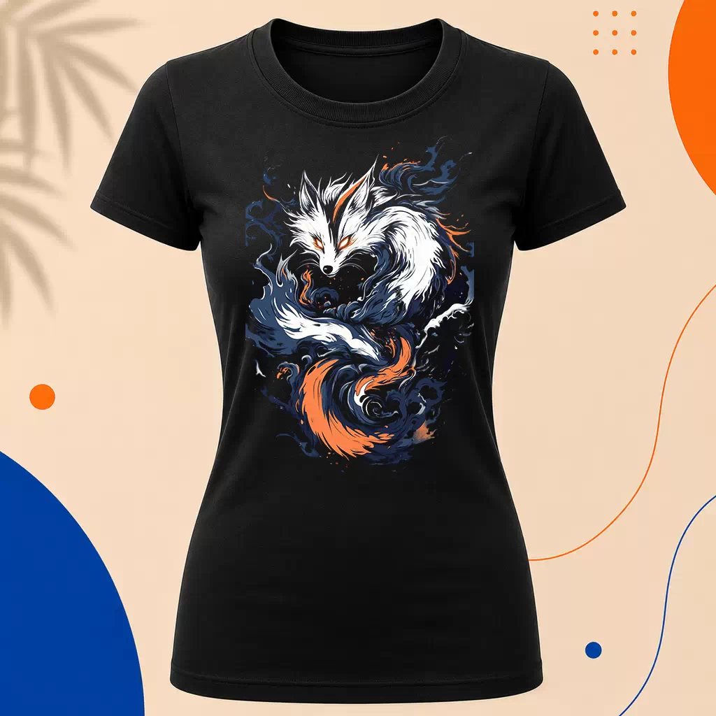 Dámské tričko - Kitsune s devíti ocasy