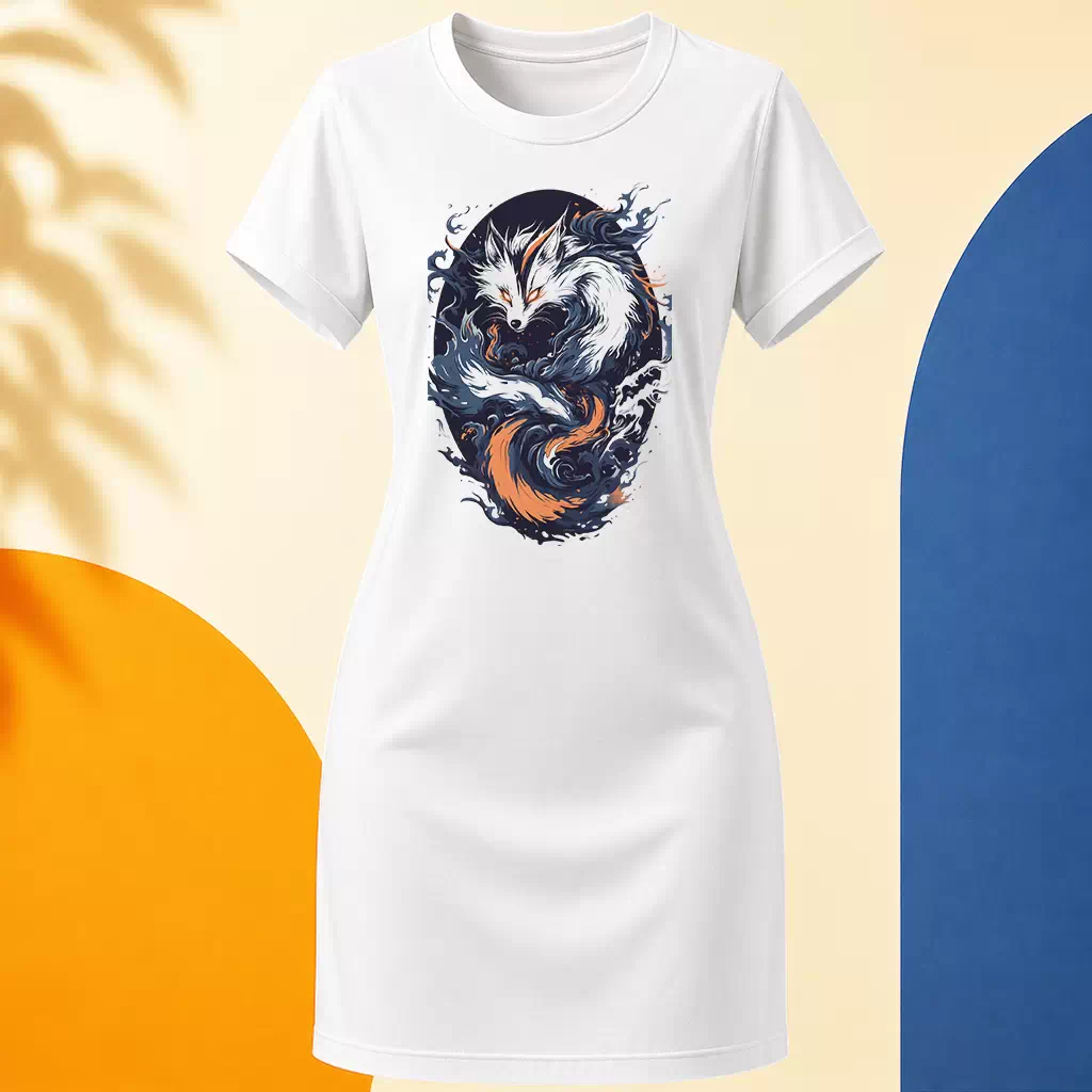 Šaty - Kitsune s devíti ocasy