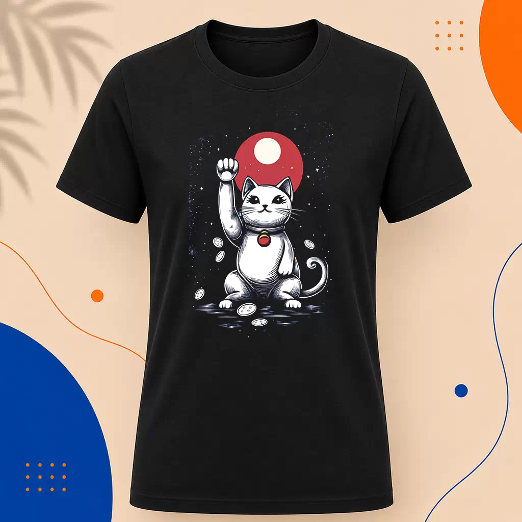Pánské tričko - Maneki Neko pozved labku