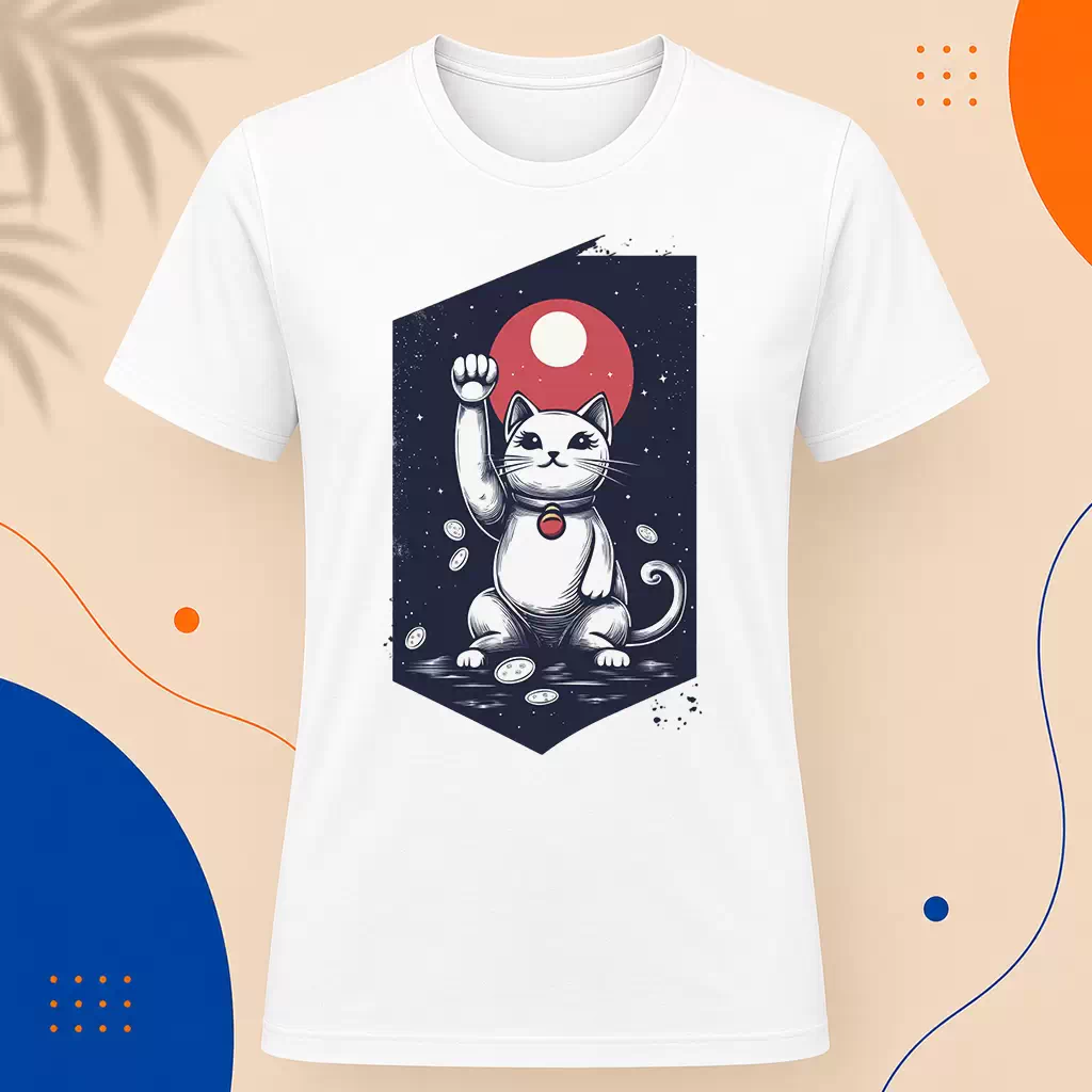 Pánské tričko - Maneki Neko pozved labku