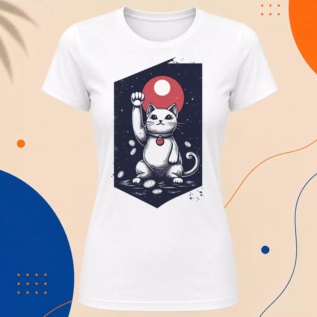Dámské tričko - Maneki Neko pozved labku