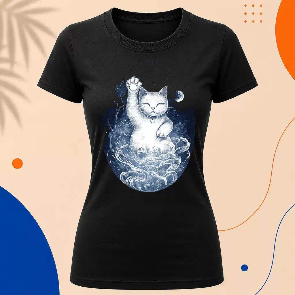 Dámské tričko - Maneki Neko volá štěstí