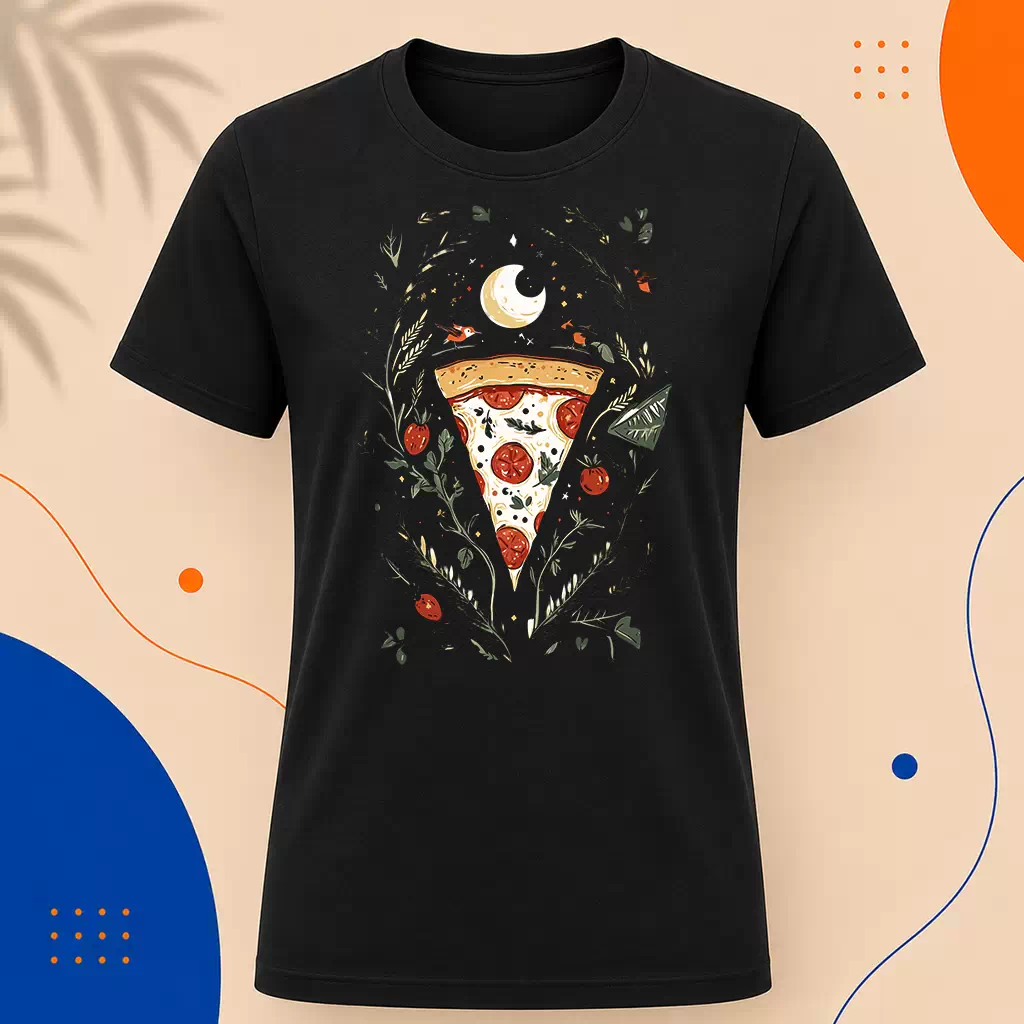 Pánské tričko - Pizza noční plátek