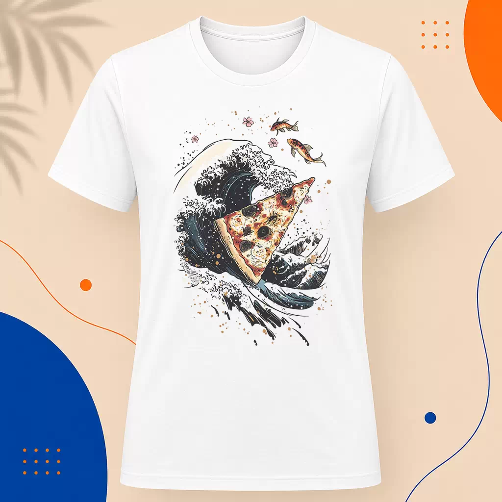 Pánské tričko - Pizza zlatá kůrka