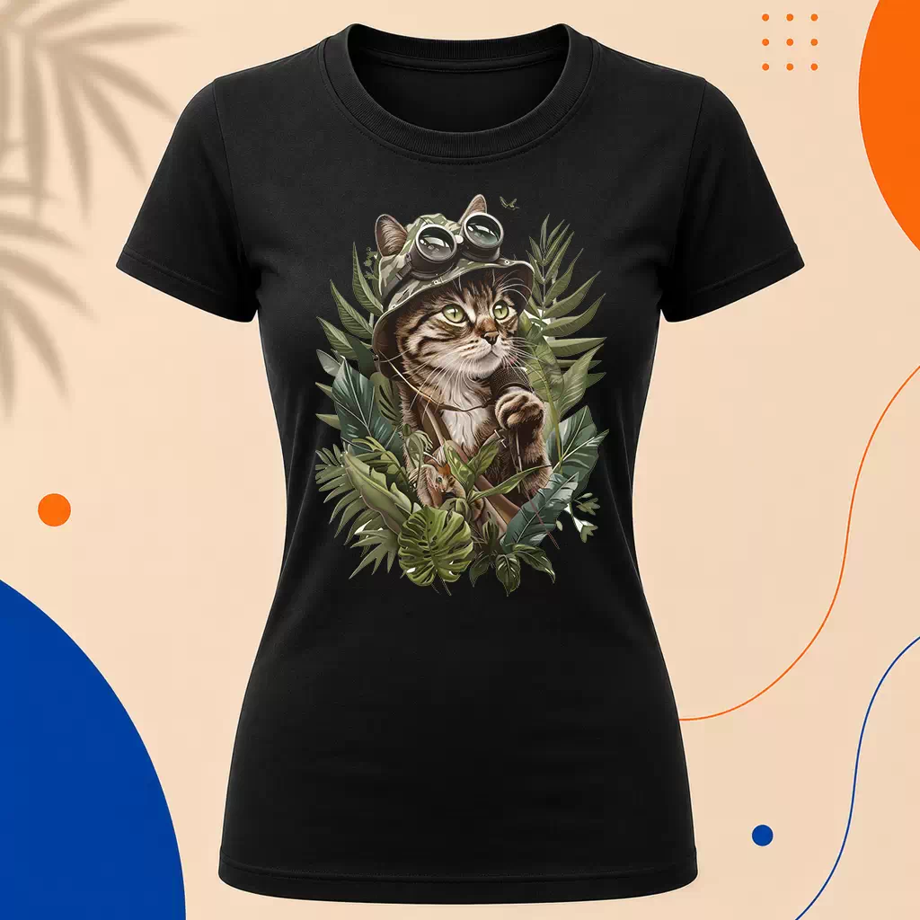 Dámské tričko - Safari Cat