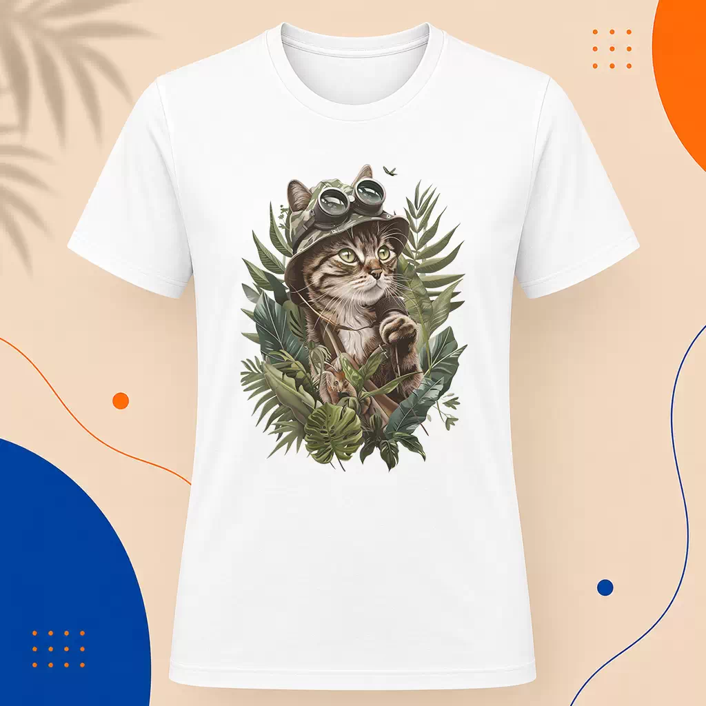 Pánské tričko - Safari Cat