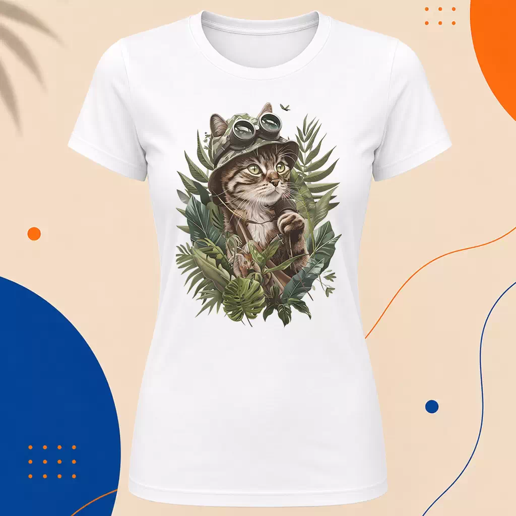 Dámské tričko - Safari Cat