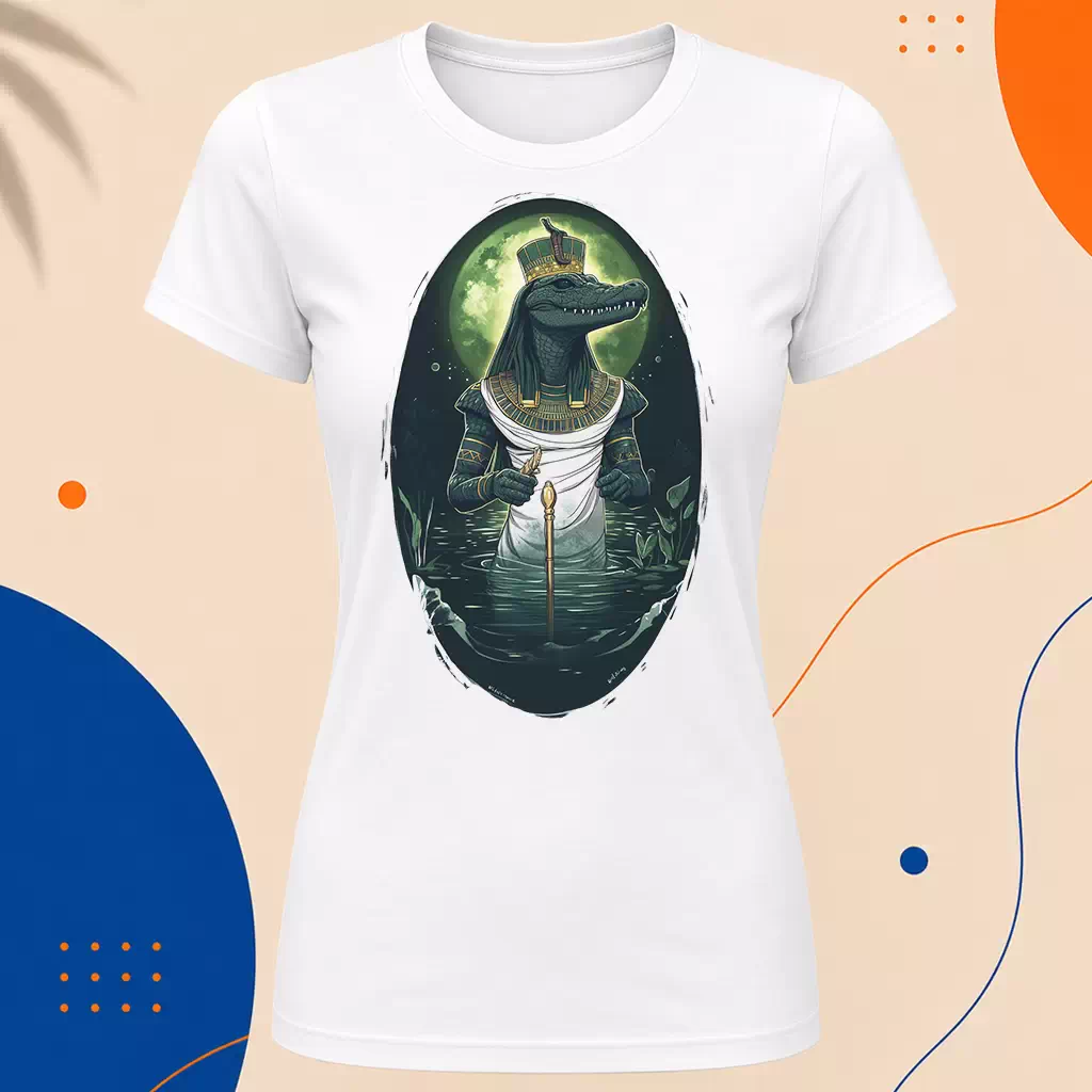 Dámské tričko - Sobek krokodýlů bůh